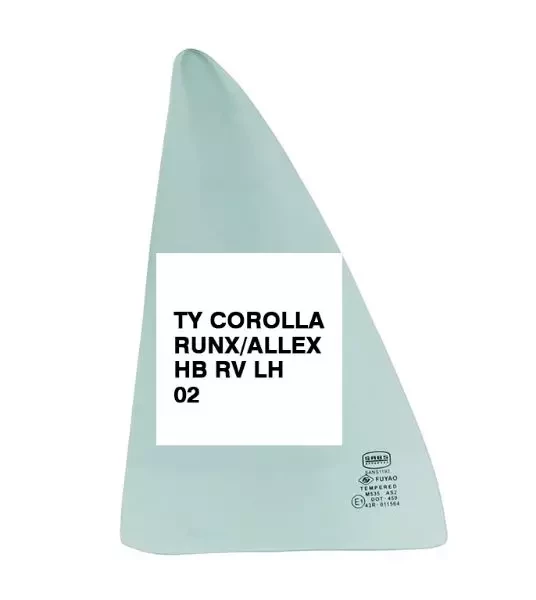 Sideglass Toyota Corolla Runx/Allex Hatch Back RV LH 02